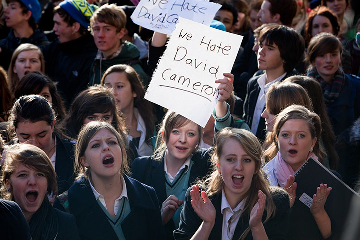 Student Demos: Students demonstrate about increase in fees