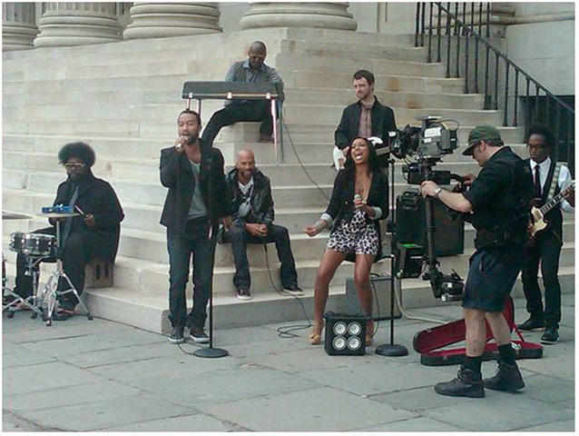 Week in pics: John Legend: Roots video shoot