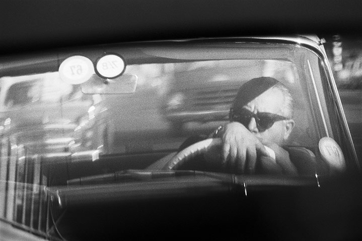 David Goldblatt: Homage to Frederico Fellini: while in traffic, 1967 
