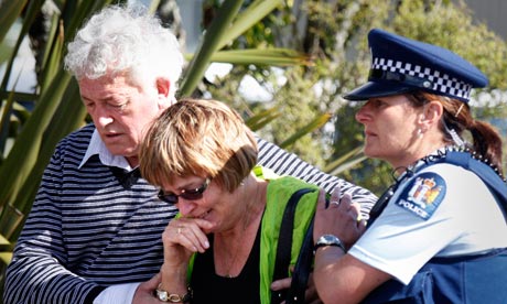 Family members of miners trapped in the Pike River coal mine