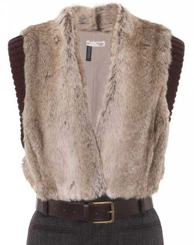 Key trends: faux fur: Gilet