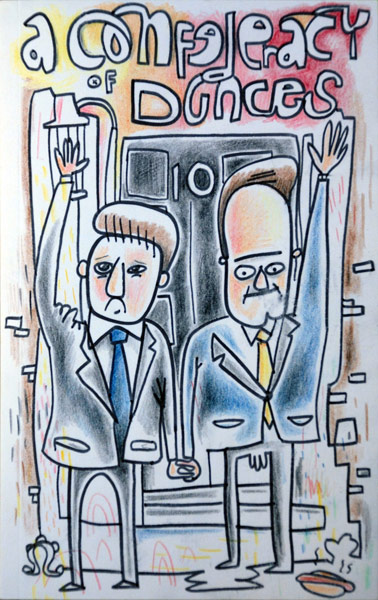 Never Judge exhibition: A Confederacy Of Dunces, by Jon Burgerman