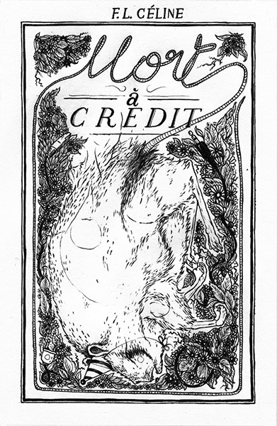 Never Judge exhibition: Mort A Credit, by KRSN