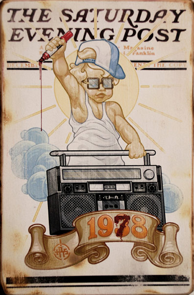 Never Judge exhibition: T.E. Leyendecker, by Tristan Eaton