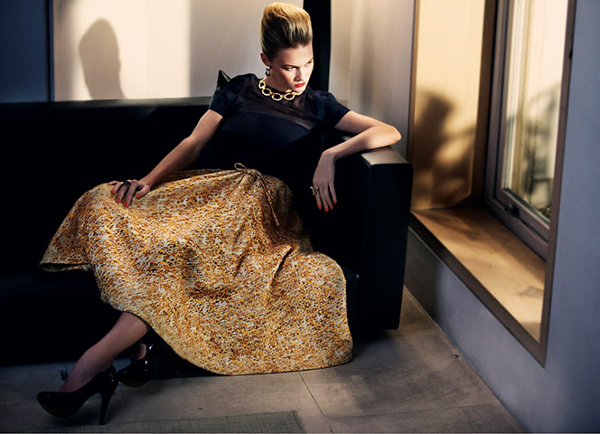 Every inch a lady: Silk top