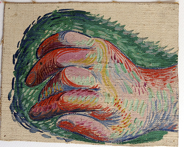 New Picasso collection  : Painting of a hand by Picasso