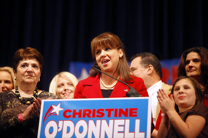 Winners & losers midterms: Republican Senate Candidate Christine O'Donnell Awaits Midterm Results