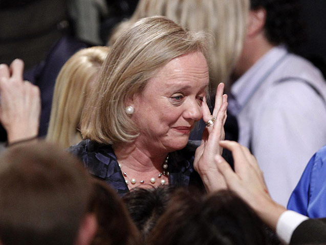 Losers & winners midterms: Meg Whitman cries after speaking to her supporters