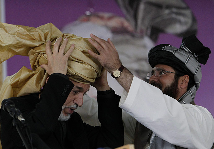 24hours in pics: Hamid Karzai visits Paktika province
