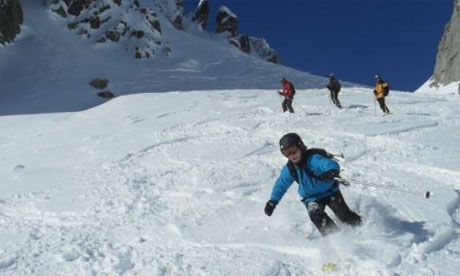 Off-piste at Disentis