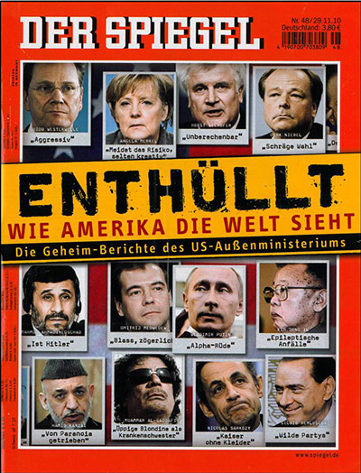 Newspaper front pages: Der Spiegel