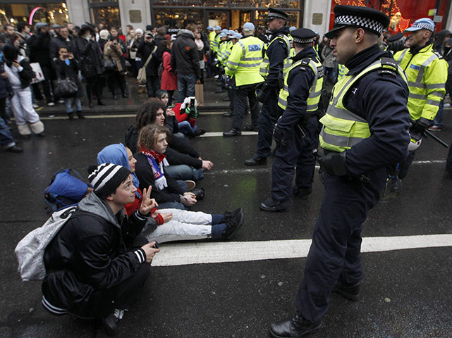Student protests in London