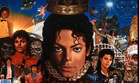Detail from the cover of Michael Jackson's new album, Michael.
