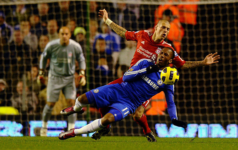 football: Liverpool's Slovakian defender Martin Sk