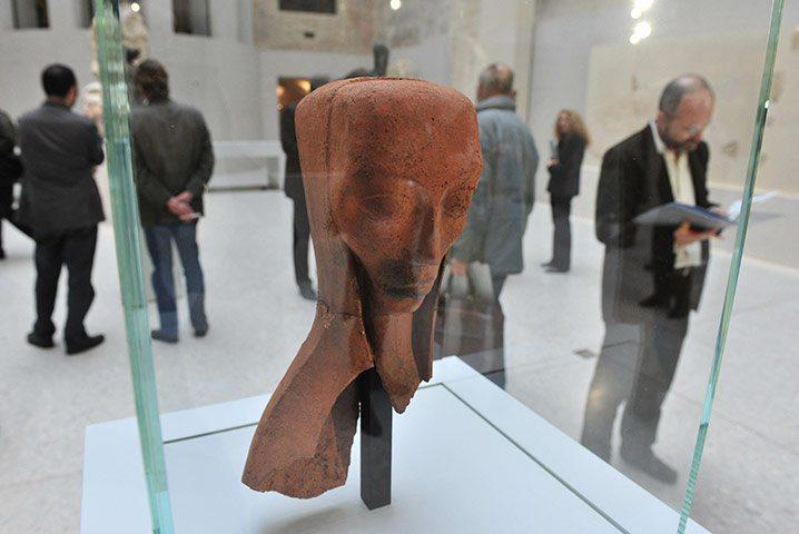 Berlin Museum: View of German artist Emy Roeder's sculp