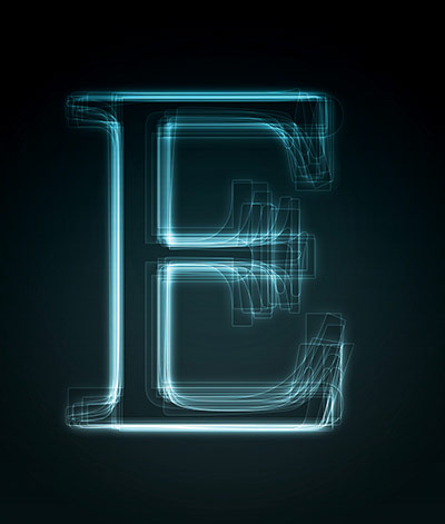 Alphabets book: E, Shiny Letter E