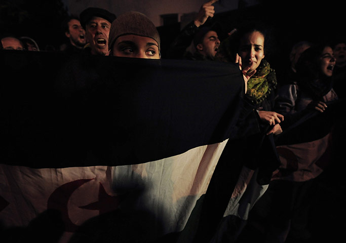 24 hours in pictures: Saharan women protest in Madrid