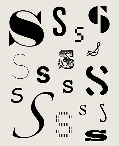 Alphabets book: Typographic S