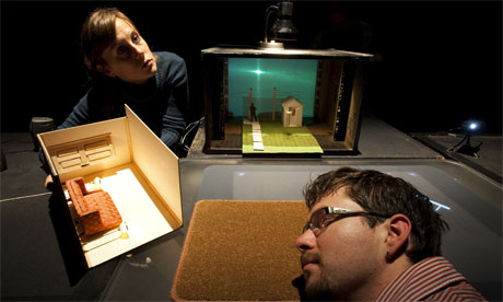 Analogue theatre company in Living Film Set