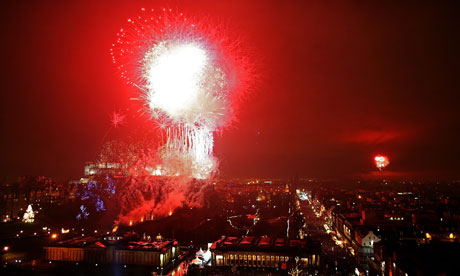 Hogmanay fireworks