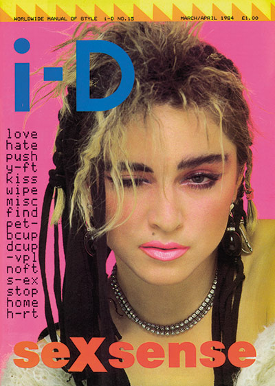 i-D: The Sexsense Issue, May 1984 with Madonna