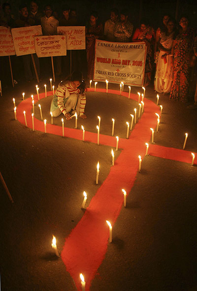 AIDS World day: Indian Red Cross Society lights a candle