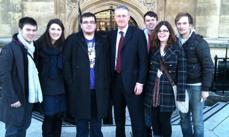 Hilary Benn students