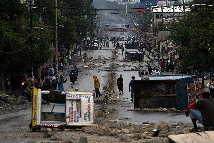 Violence in Haiti: The streets of Petion-Ville in Port-au-P
