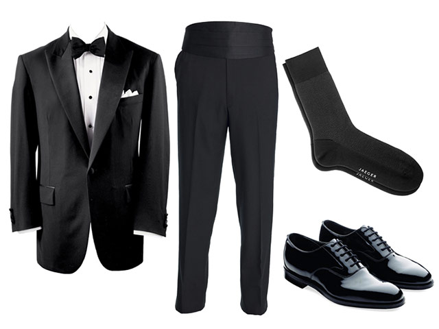 Key trends: LBD: One button peak lapel tuxedo jacket