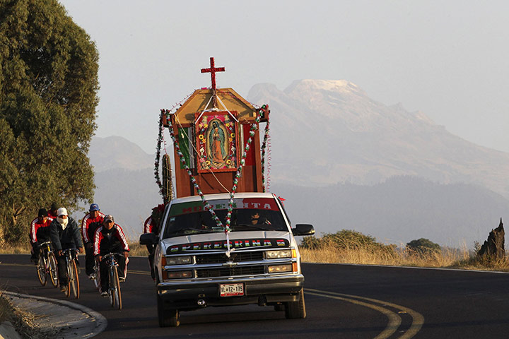 Pilgrims in Puebla