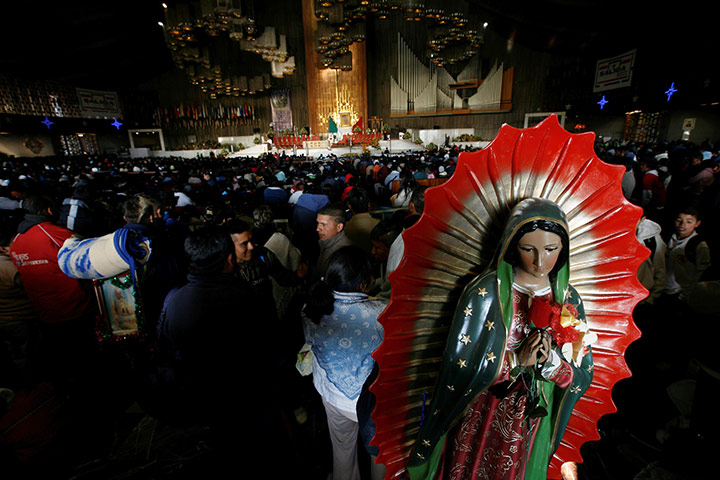 Pilgrims in Mexico City