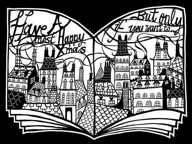 Artists' Christmas cards: Rob Ryan's Christmas card