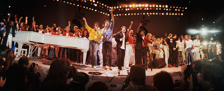 MDG : Celebrities: Live Aid Concert Finale