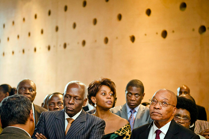 24 hours in pictures: Jacob Zuma welcomes Angolan Jose Eduardo dos Santos at Freedom Park