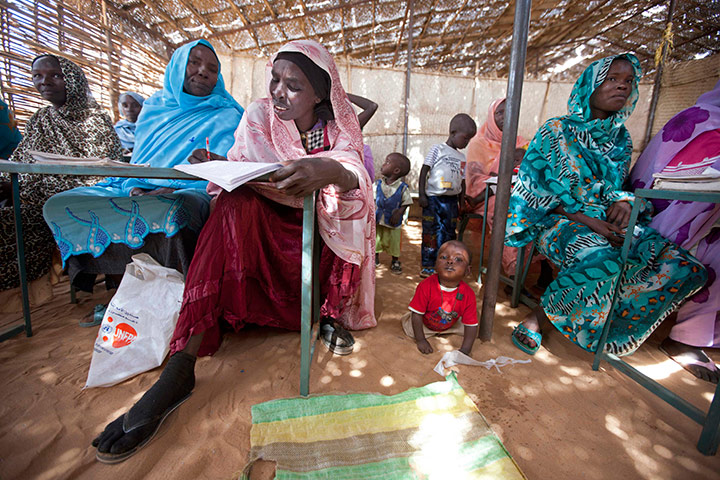 24 hours in pictures: Center for women in Abu Shouk IDP Camp