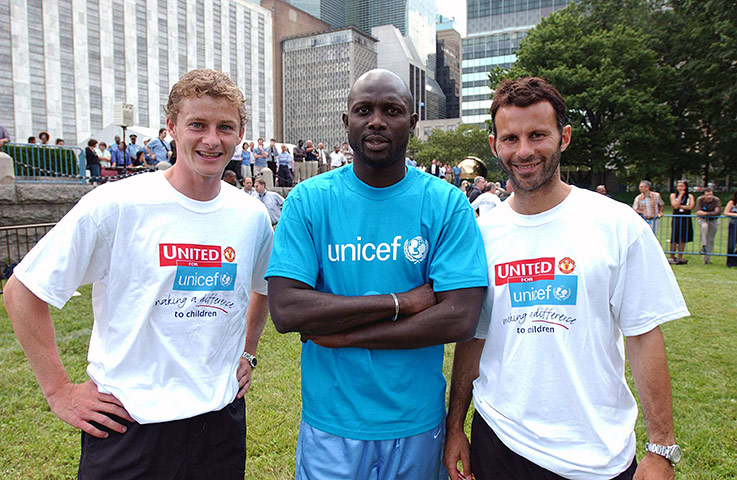 MDG:  Celebrities 2: Manchester United attend a UNICEF function in New York