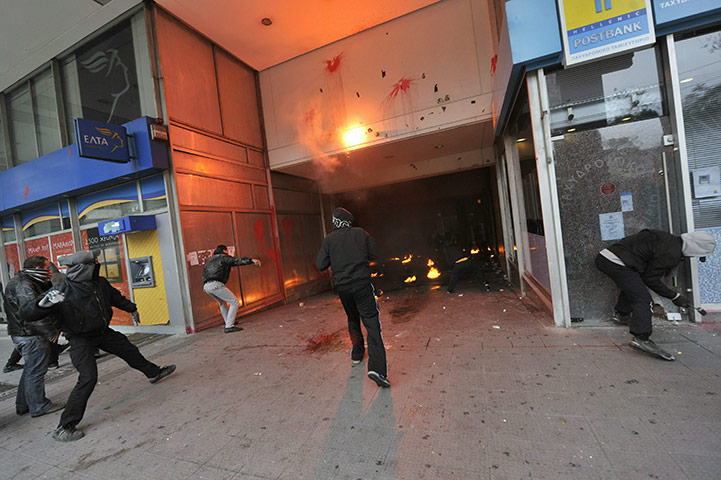 Riots in Athens: Clashes As General Strike Cripples Athens