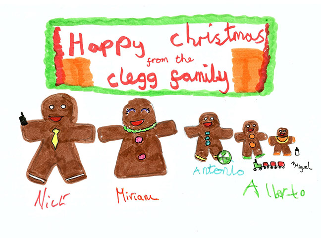Leader Christmas Cards: Nick Clegg's Christmas card