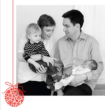 Leader Christmas Cards: Ed Milliband's Christmas card