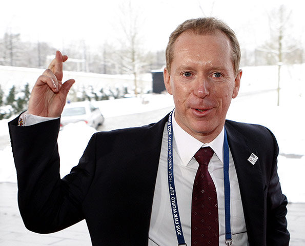 2018 World Cup bid: CEO of England 2018 CEO Andy Anson at FIFA HQ