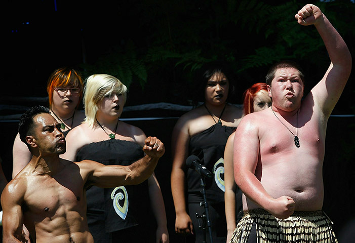 Haka dance at New Zealand miners memorial service