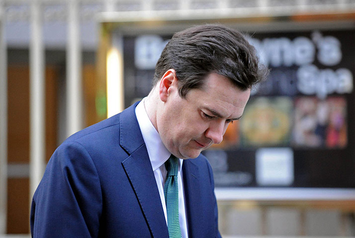 Week in business: Chancellor George Osborne leaves Millbank Studios, London