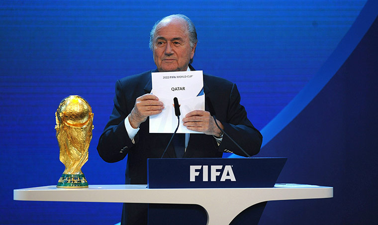 2022 results: Sepp Blatter reveals the host nation of the 2022 World Cup Finals