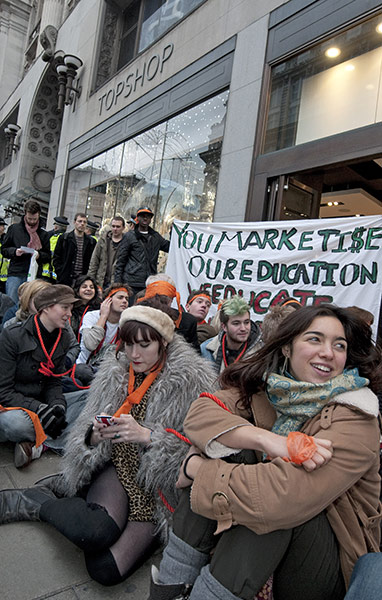 Week in business: Students on Oxford Street protest against Topshop owner Sir Philip Green