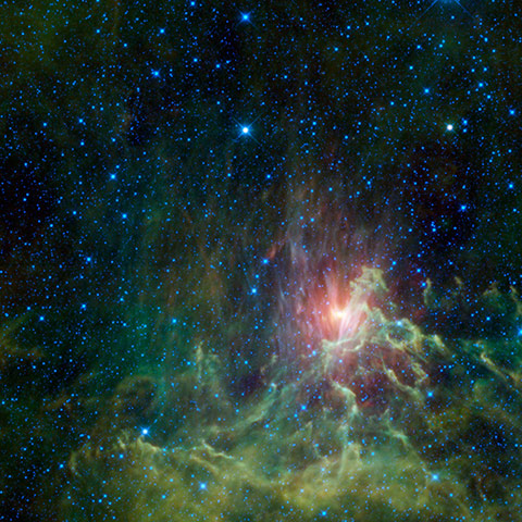 space monthly: WISE Catches a Runaway Star in Flames
