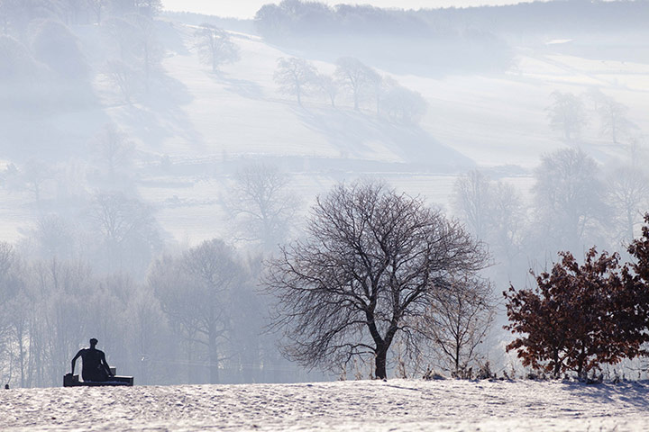 Yorkshire Sculpture Park: Henry Moore, Draped Seated Woman at the Yorkshire Sculpture Park