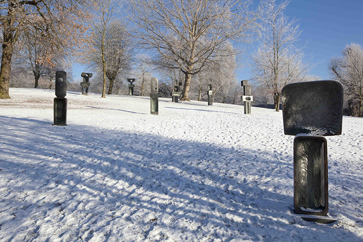 Yorkshire Sculpture Park: Barbara Hepworth sculptures, Family of Man