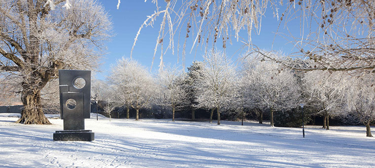 Yorkshire Sculpture Park: Barbara Hepworth sculpture, Square with Two Circles