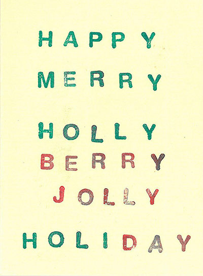 DIY Christmas cards: Happy Merry 2010 by AkiDeb