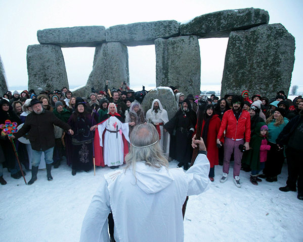 Winter Solstice: Druids celebrate Winter Solstice at Stonehenge
